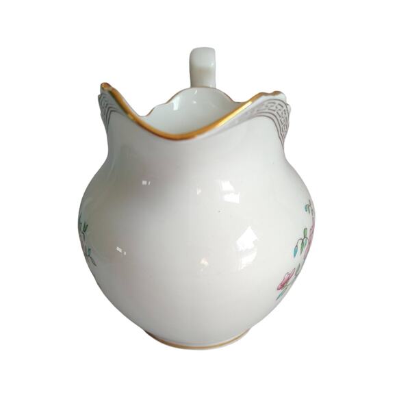 RARE Aynsley Floral Creamer Gravy Boat Pitcher Flowers Antique 1930\'s Original